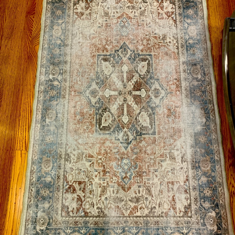 Ruggable 3x5 Kamran Coral Rug COVER ONLY